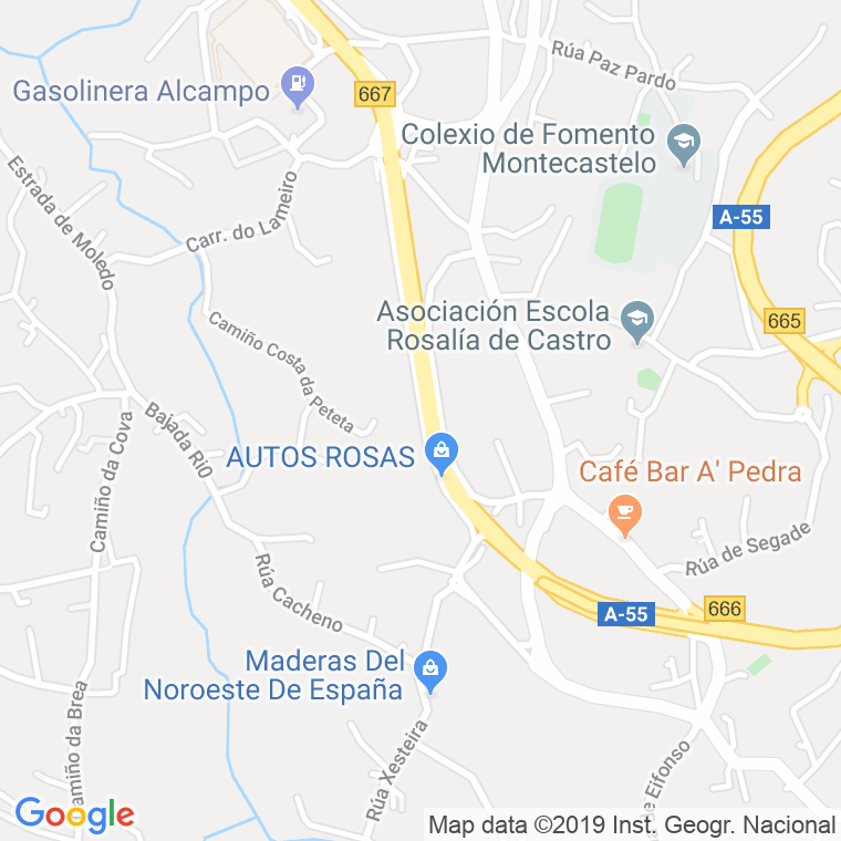 Código Postal calle Cacheno en Vigo