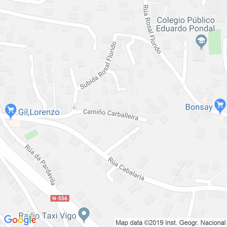Código Postal calle Carballeira en Vigo