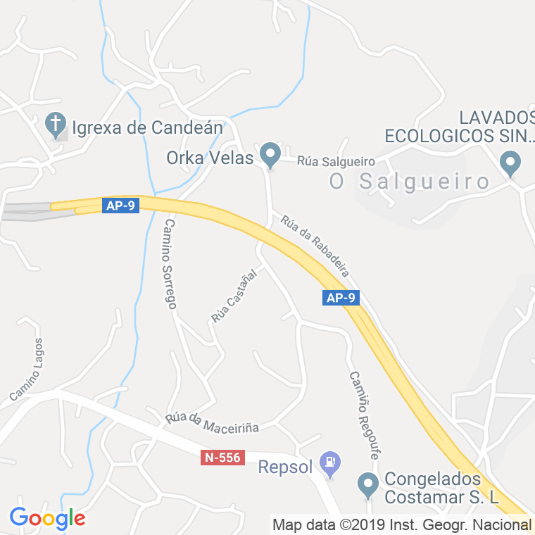 Código Postal calle Maceiriña en Vigo