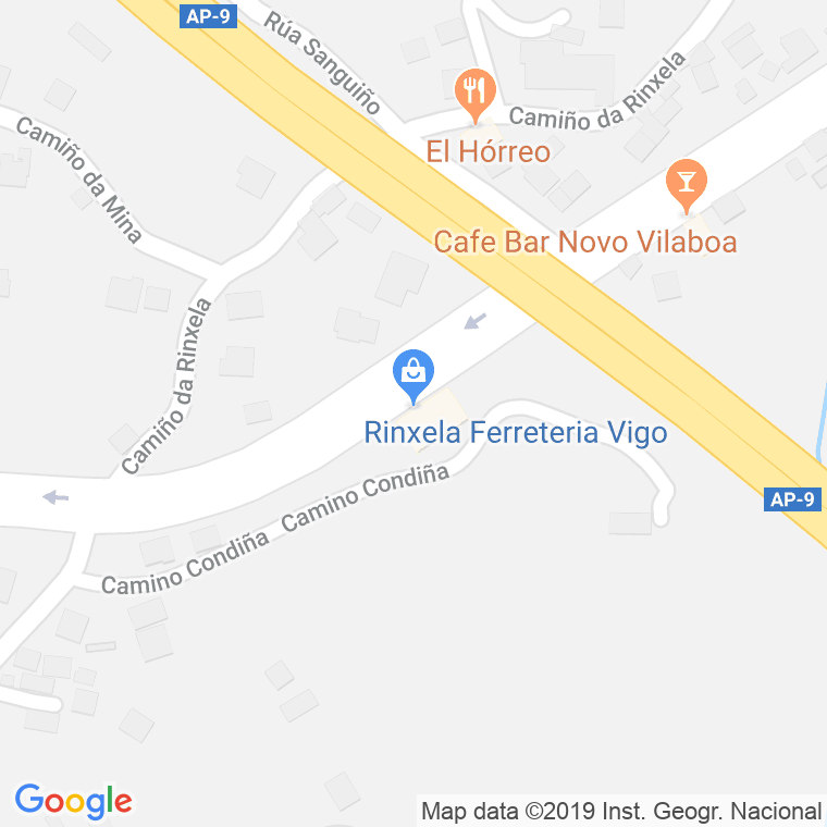 Código Postal calle Rinxela en Vigo