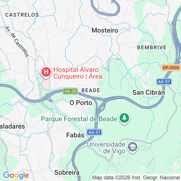 Código postal de Campo de Abaixo (beade), Lugar en Vigo