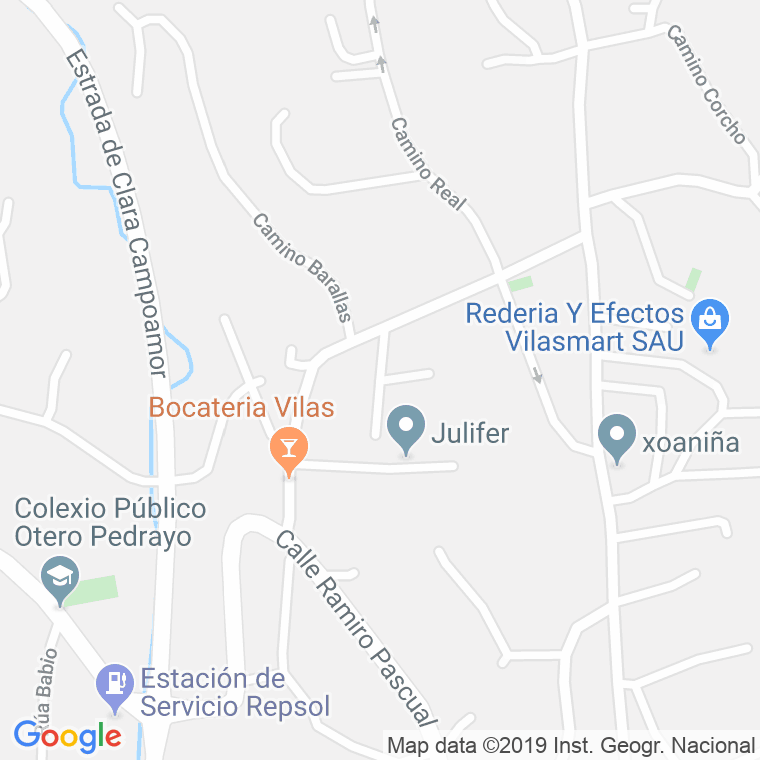 Código Postal calle Chabarras (Beade), lugar en Vigo