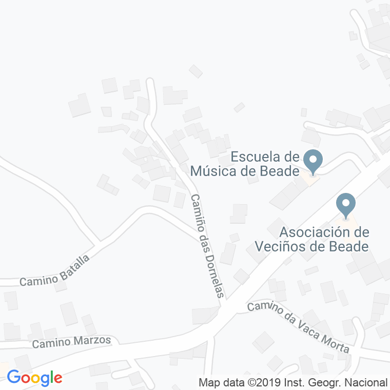 Código Postal calle Dornelas (Beade), lugar en Vigo
