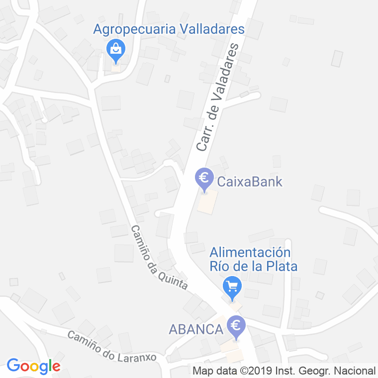 Código Postal calle Quinta (Valadares), lugar en Vigo