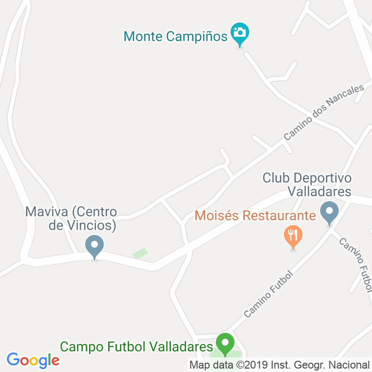 Código Postal calle Mancales (Valadares), lugar en Vigo