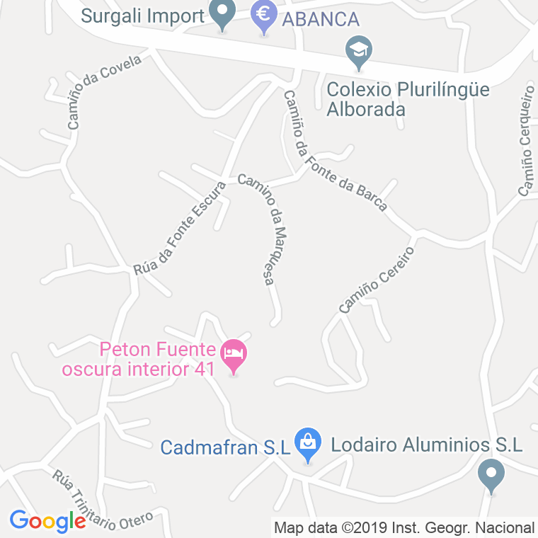 Código Postal calle Marquesa (Candean), lugar en Vigo