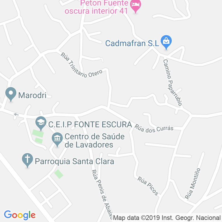 Código Postal calle Curras (Cabral-igrexa, A), lugar en Vigo