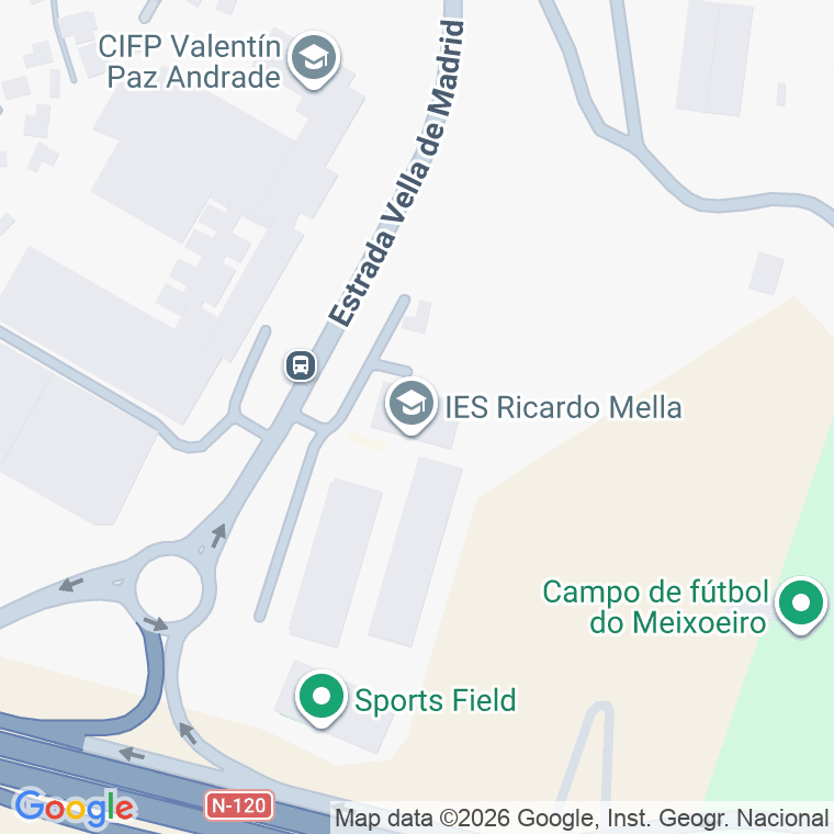 Código postal de Ricardo Mella   (impares del 111 al 163)  (pares del 102 al 264) en Vigo