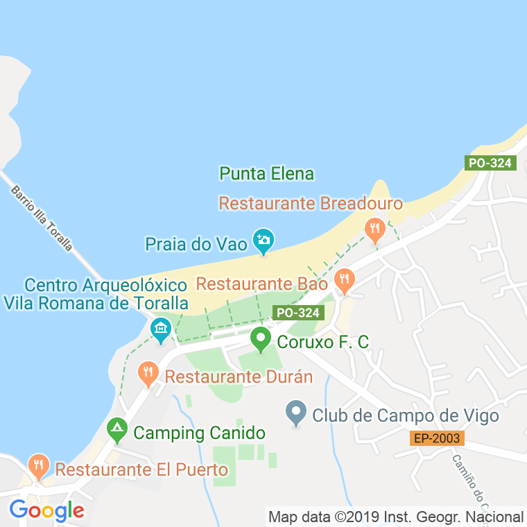 Código Postal calle Vao, O (Coruxo), lugar en Vigo