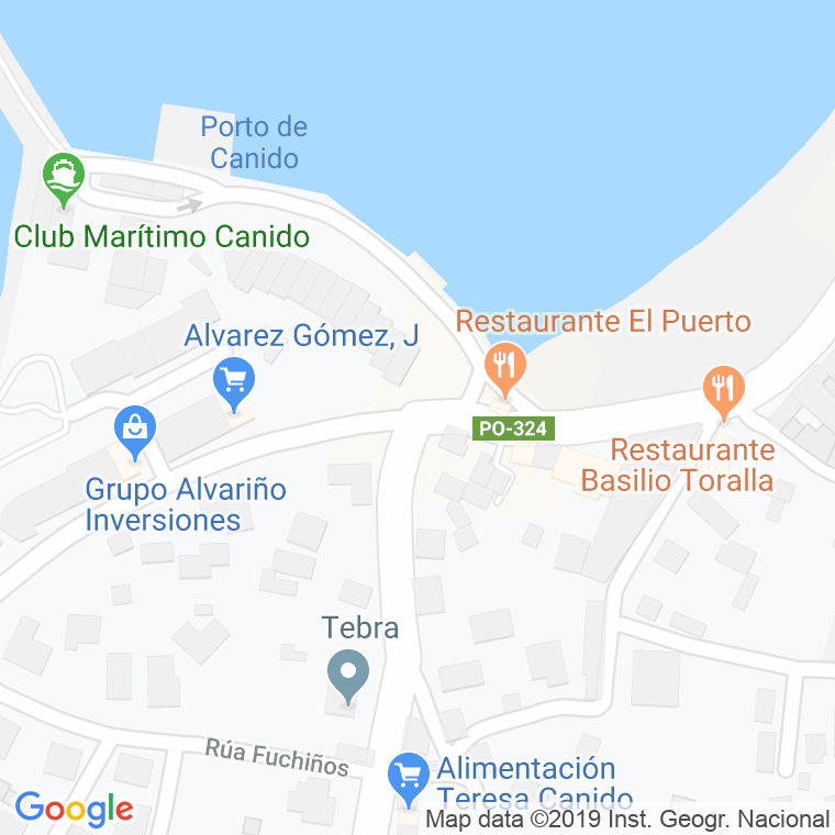 Código Postal calle Arquitecto Gomez Roman (Canido) en Vigo