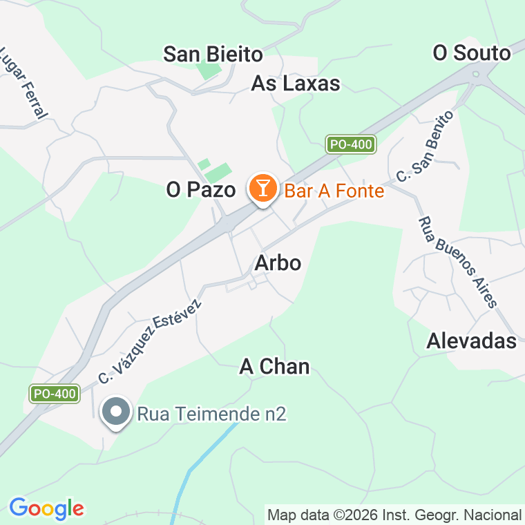 Código postal de Devesa, a (arbo) en Pontevedra