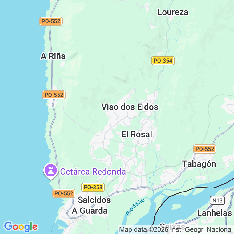 Código postal de Trva 1 Izquierda en Rotea (a)