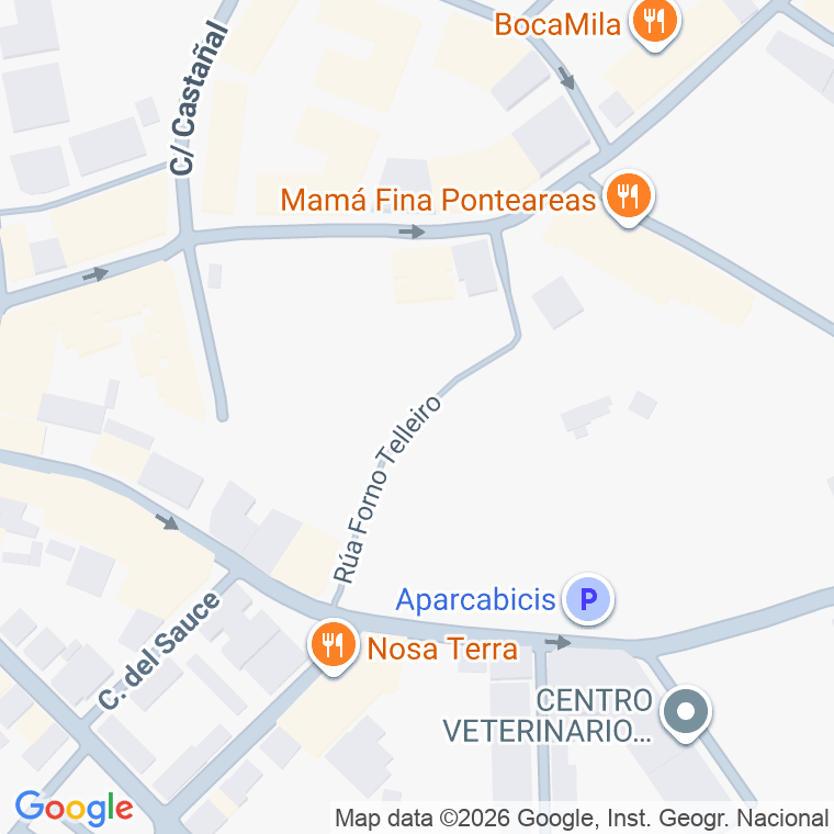Código postal de Rua Forno Telleiro en Ponteareas