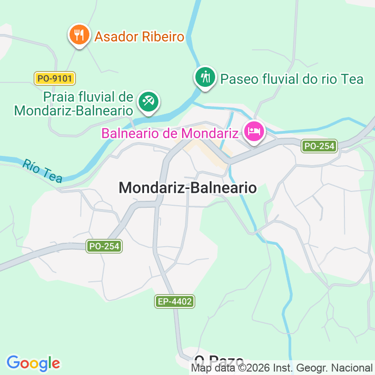Código postal de Mondariz (balneario) en Pontevedra