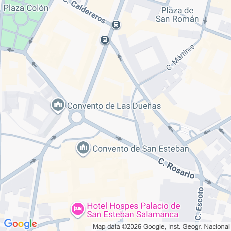 Código postal de Plaza Concilio de Trento en Salamanca