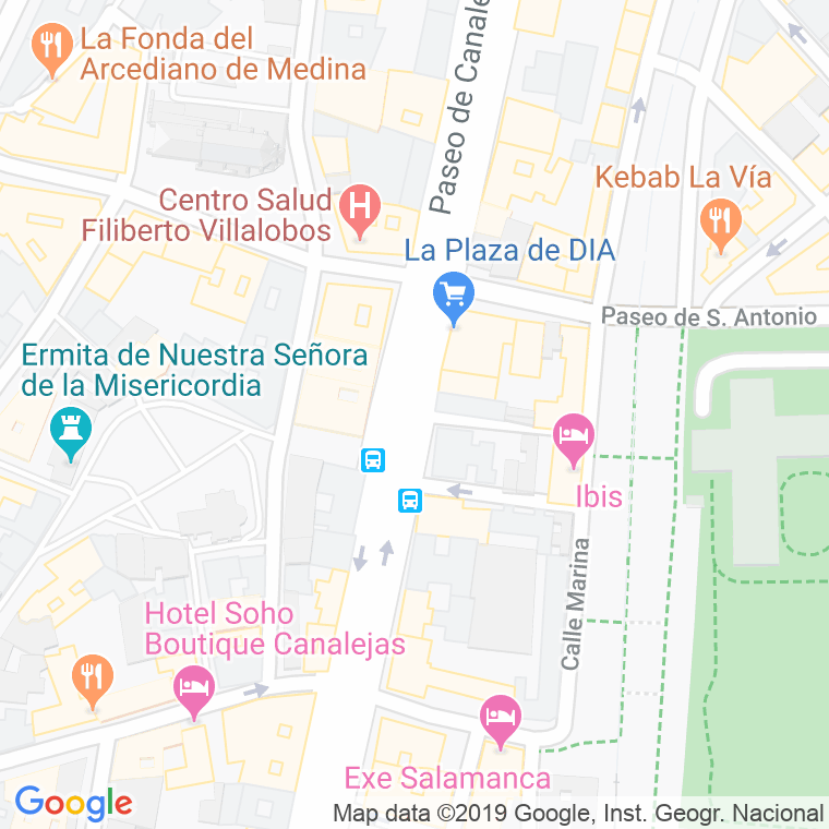 Código Postal calle Albuera en Salamanca