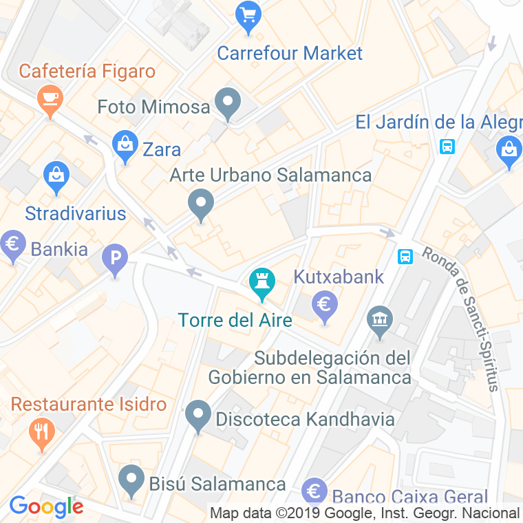 Código Postal calle Azucena en Salamanca