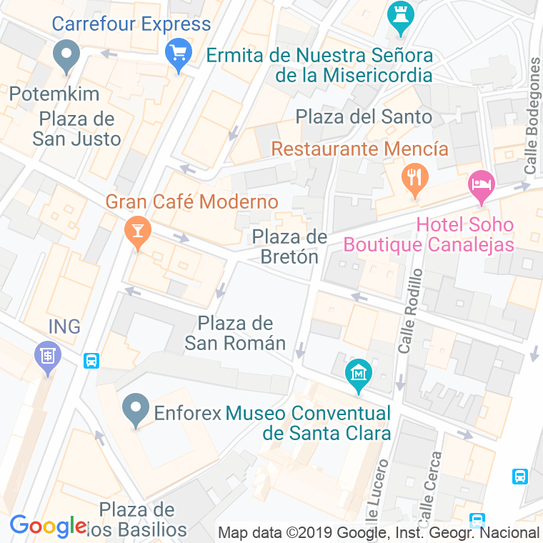 Código Postal calle Breton en Salamanca