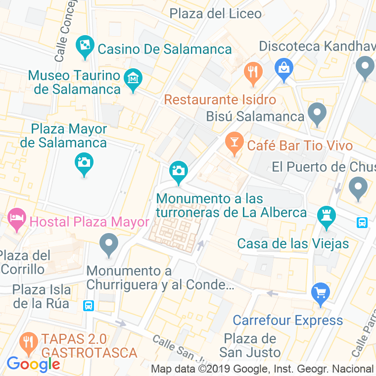 Código Postal calle Mercado, plaza en Salamanca