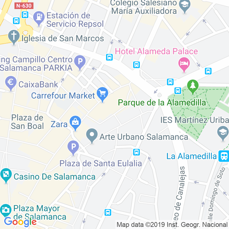 Código Postal calle Monroy en Salamanca