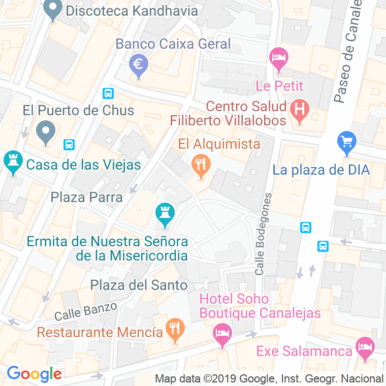 Código Postal calle Pinto en Salamanca