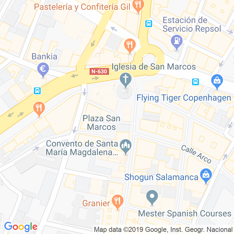 Código Postal calle Apostoles en Salamanca