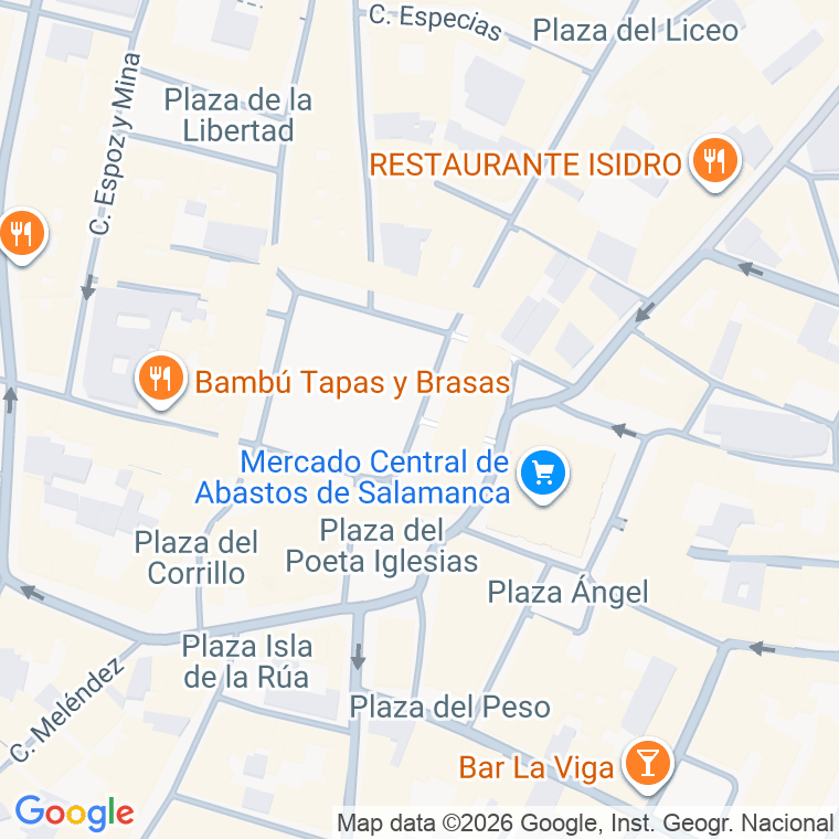 Código postal de Bandos, Plaza en Salamanca