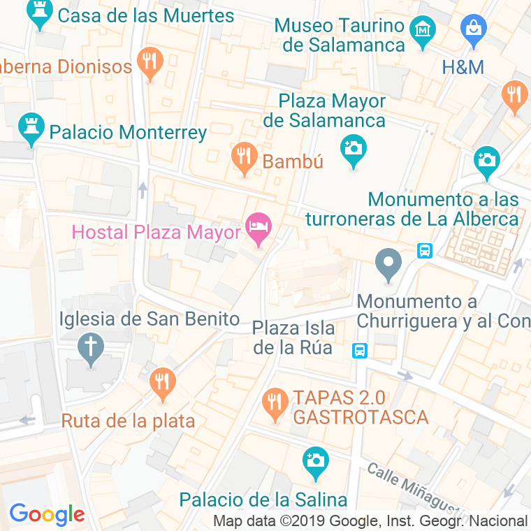 Código Postal calle Cerrada Del Corrillo en Salamanca
