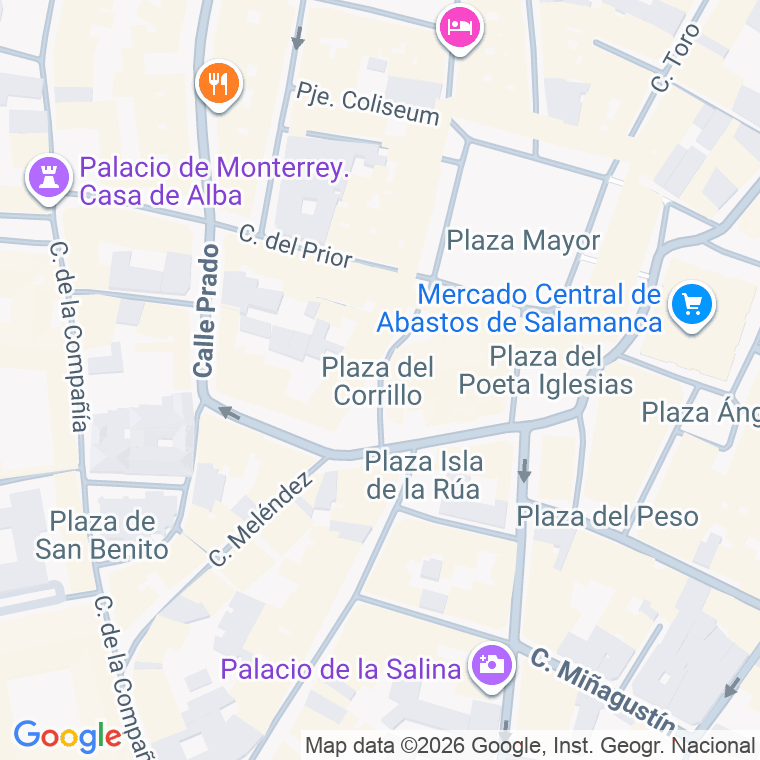 Código postal de Corrillo, Plaza en Salamanca