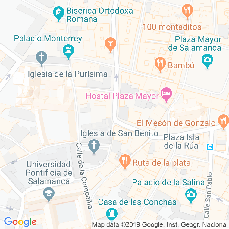 Código Postal calle Prado en Salamanca