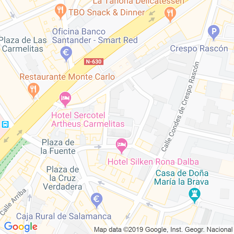 Código Postal calle Viejas, Las en Salamanca