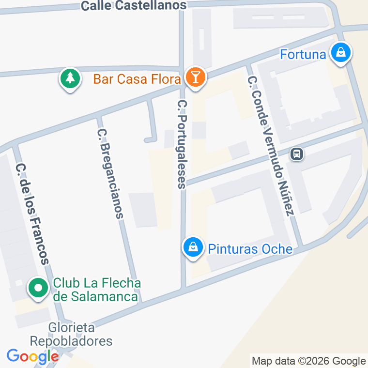 Código postal de Calle Portugaleses en Salamanca