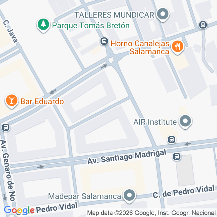 Código postal de Calle Romualdo de Madariaga en Salamanca