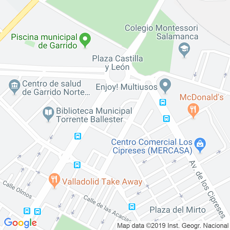 Código Postal calle Enebro en Salamanca