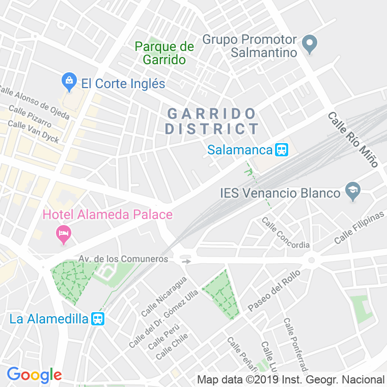 Código Postal calle Estacion, plaza en Salamanca