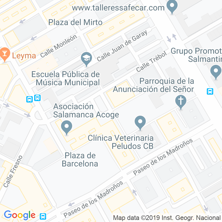 Código Postal calle Garcia Lorca en Salamanca