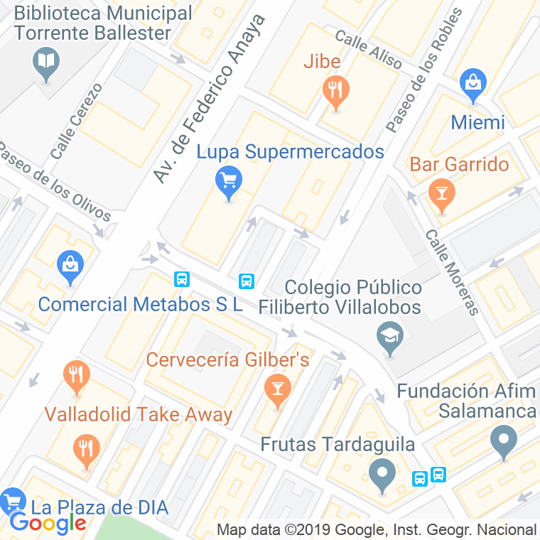 Código Postal calle Guindos en Salamanca