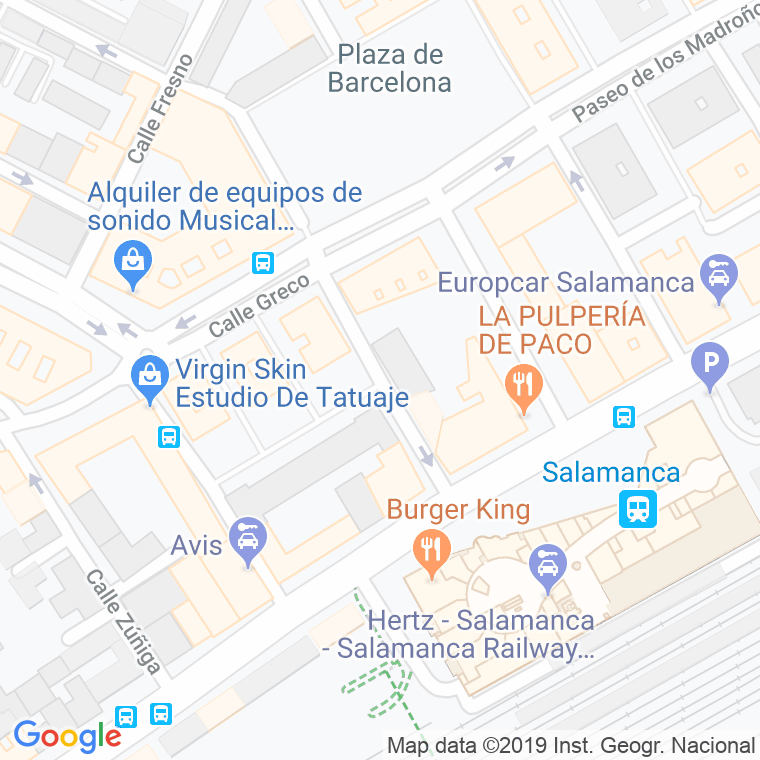 Código Postal calle Magallanes en Salamanca