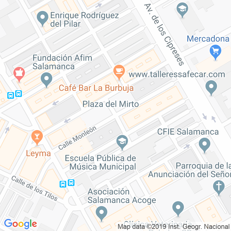Código Postal calle Monleon en Salamanca
