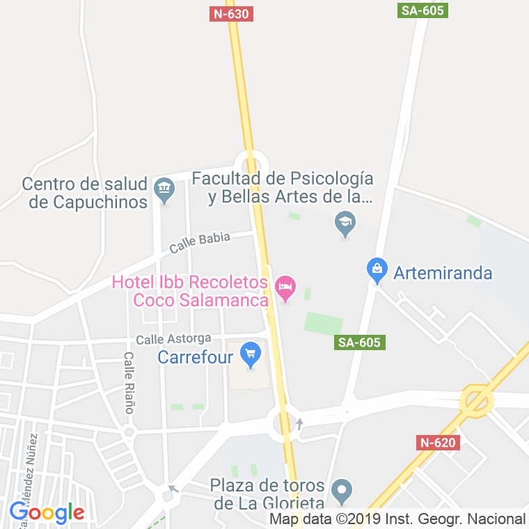 Código Postal calle Agustinos Recoletos, avenida en Salamanca