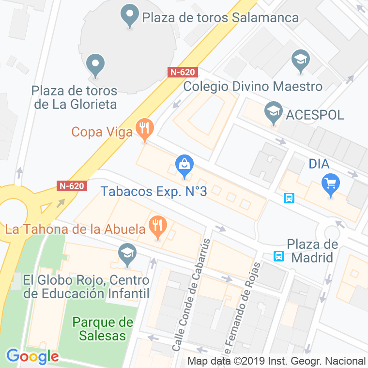 Código Postal calle Alfonso Vi, avenida en Salamanca