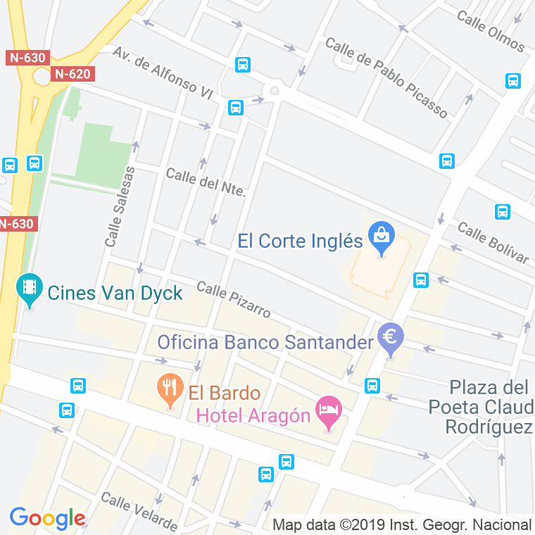 Código Postal calle Alonso De Ojeda en Salamanca