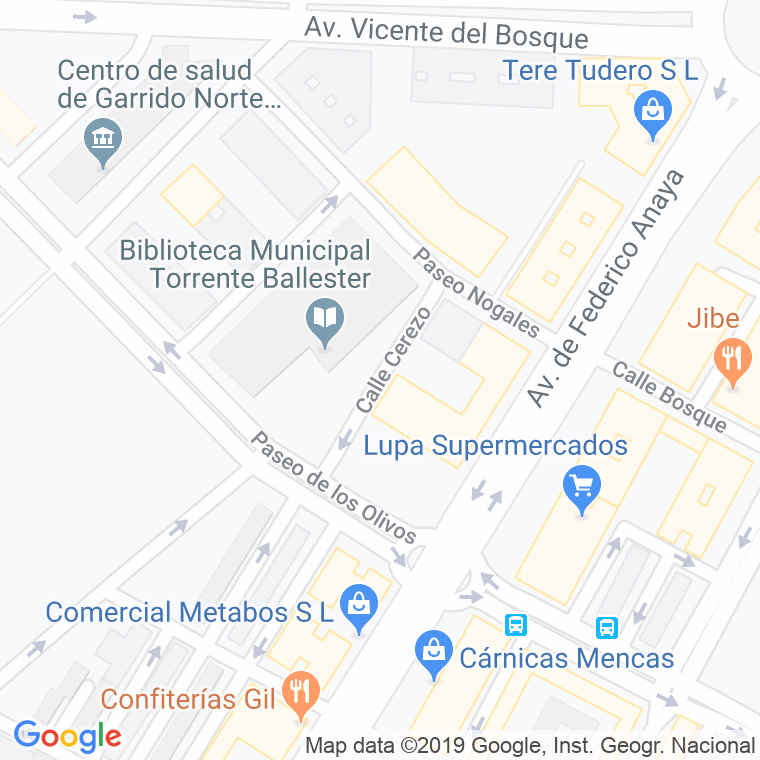 Código Postal calle Cerezo en Salamanca