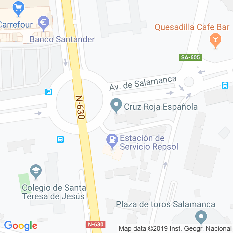 Código Postal calle Cruz Roja, De La en Salamanca