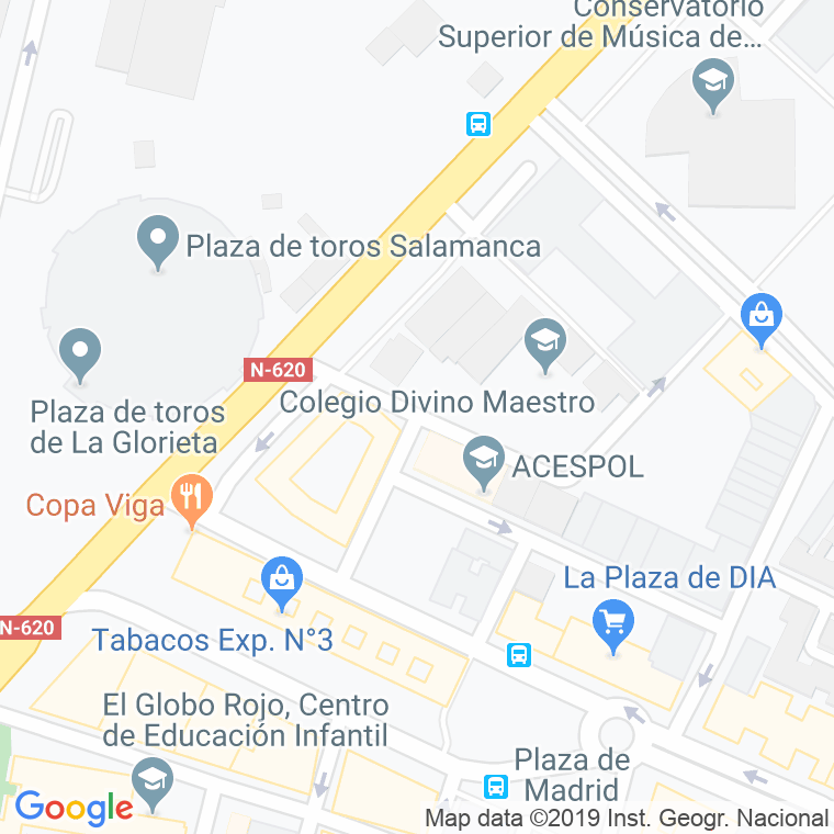 Código Postal calle Doctor Blanco Najera en Salamanca
