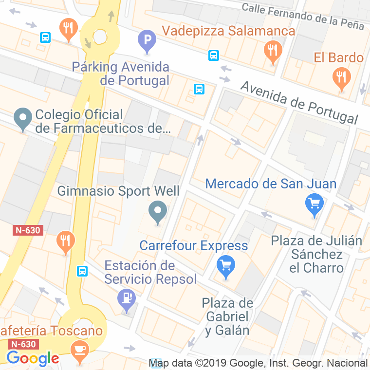 Código Postal calle Gil De Ontañon en Salamanca