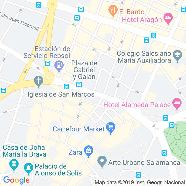Código Postal calle Mirat, avenida (Pares Del 2 Al Final) en Salamanca