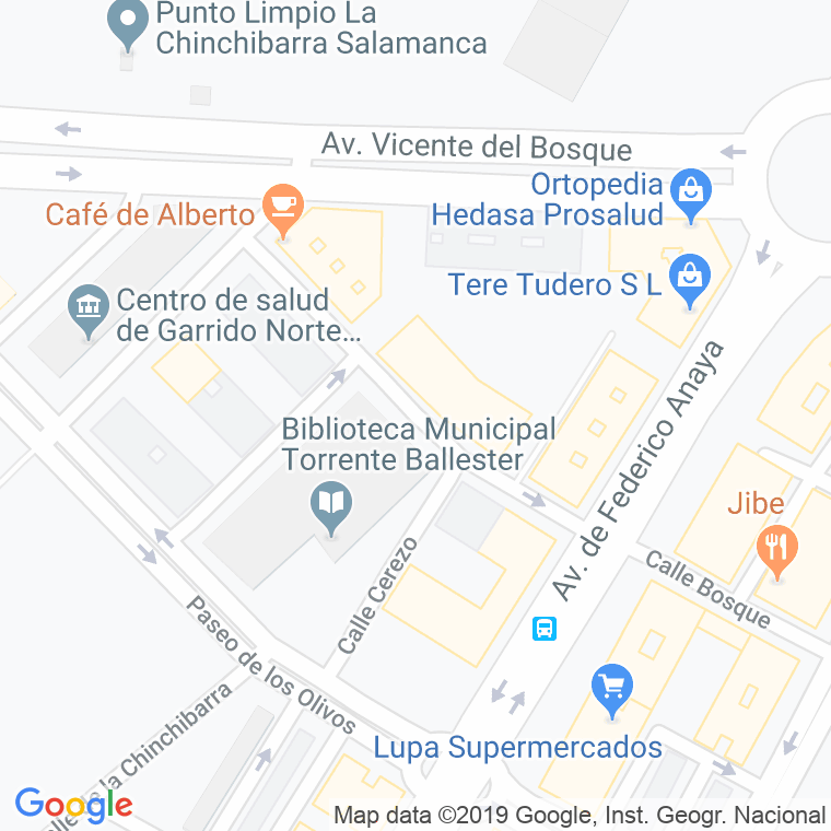 Código Postal calle Nogales, paseo en Salamanca