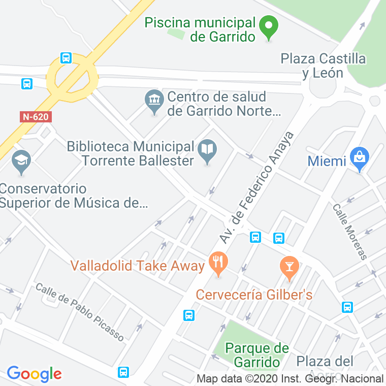 Código Postal calle Olivos, paseo en Salamanca