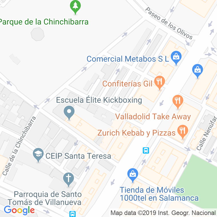 Código Postal calle Olmos en Salamanca